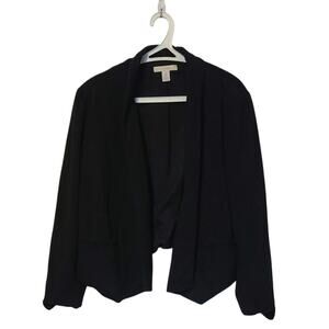 Black Knit Chico's Sweater Cardigan Blazer